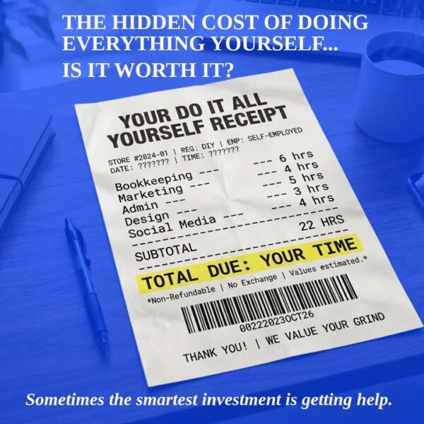 Doing everything yourself may save you money today… But what is it really costing your…
